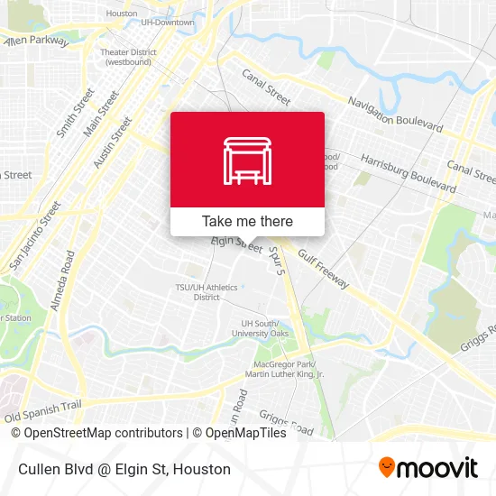 Cullen Blvd @ Elgin St map