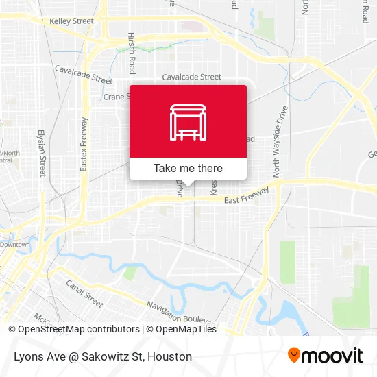 Mapa de Lyons Ave @ Sakowitz St