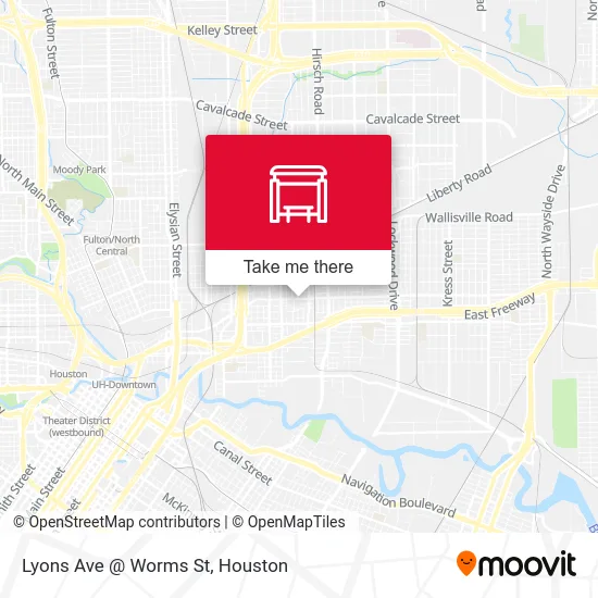 Lyons Ave @ Worms St map