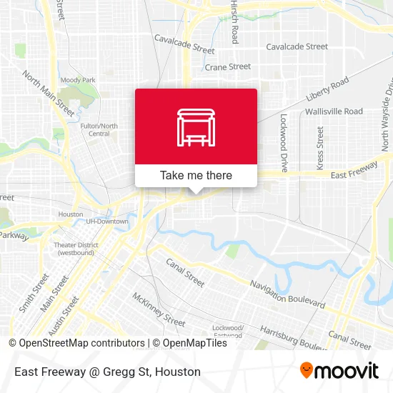 East Freeway   @ Gregg St map