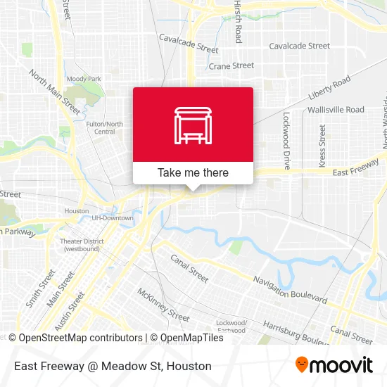 East Freeway   @ Meadow St map