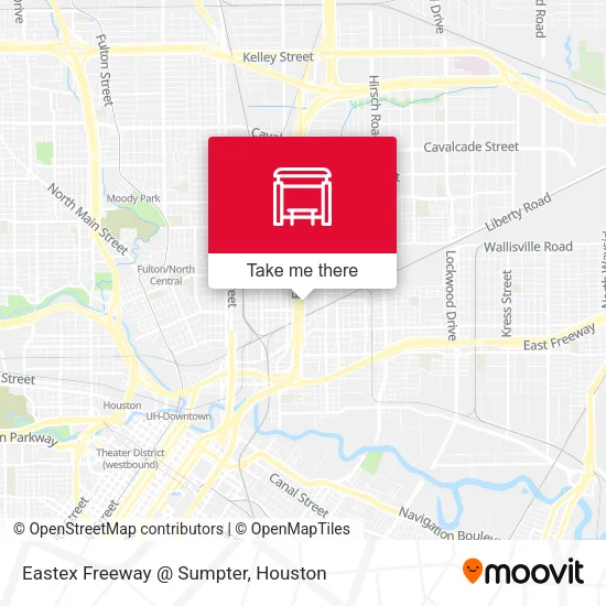 Mapa de Eastex Freeway   @ Sumpter