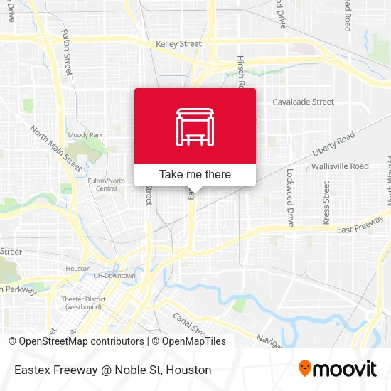 Mapa de Eastex Freeway   @ Noble St