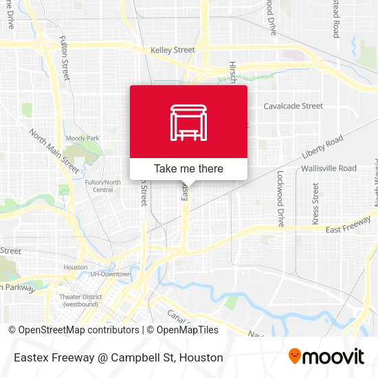 Mapa de Eastex Freeway   @ Campbell St