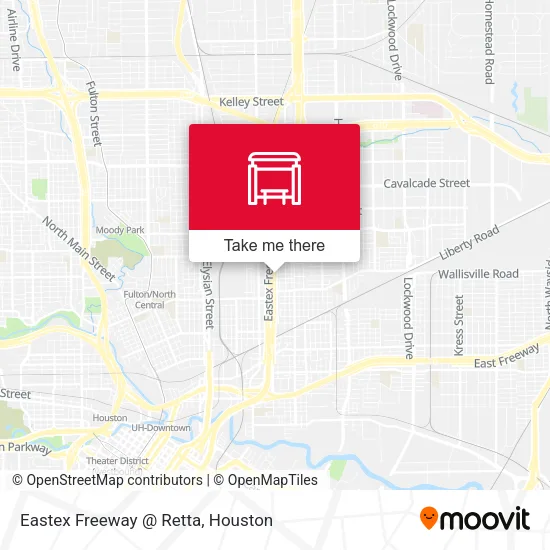 Mapa de Eastex Freeway   @ Retta