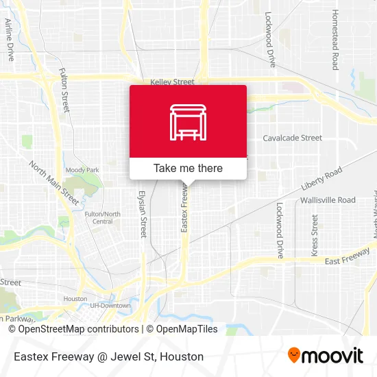 Eastex Freeway   @ Jewel St map