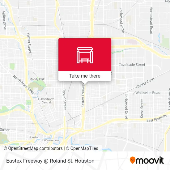 Eastex Freeway   @ Roland St map