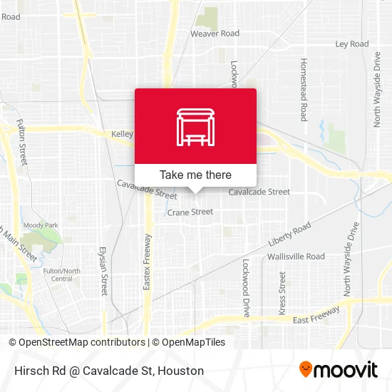 Mapa de Hirsch Rd @ Cavalcade St
