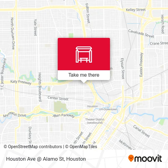Houston Ave @ Alamo St map