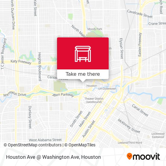 Houston Ave @ Washington Ave map
