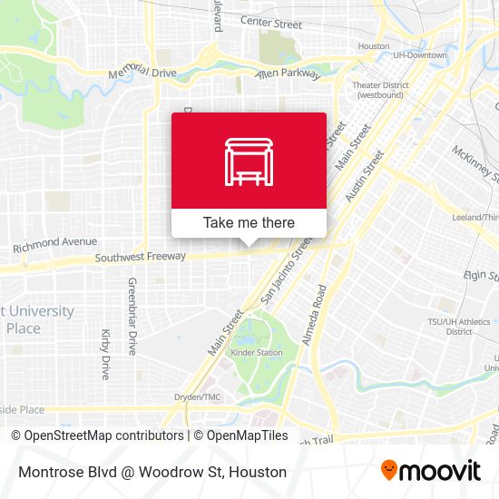 Montrose Blvd @ Woodrow St map