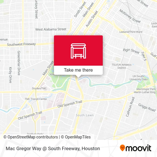 Mac Gregor Way @ South Freeway map