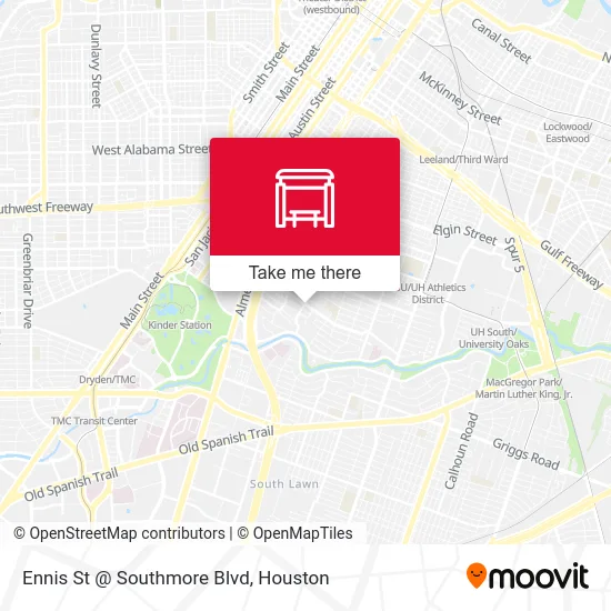 Mapa de Ennis St @ Southmore Blvd