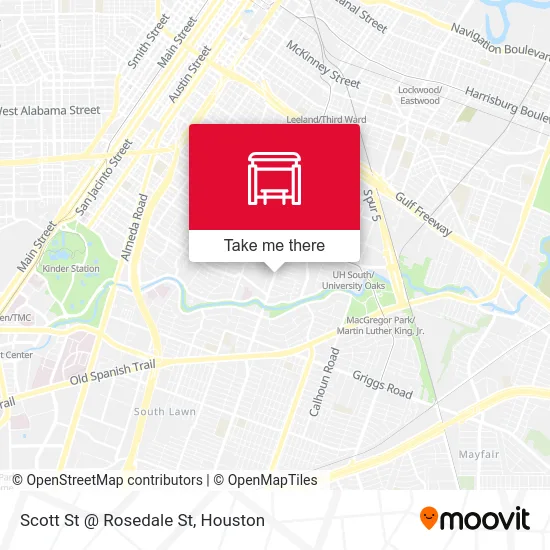 Scott St @ Rosedale St map