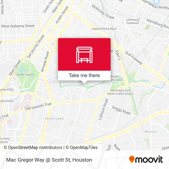 Mapa de Mac Gregor Way @ Scott St