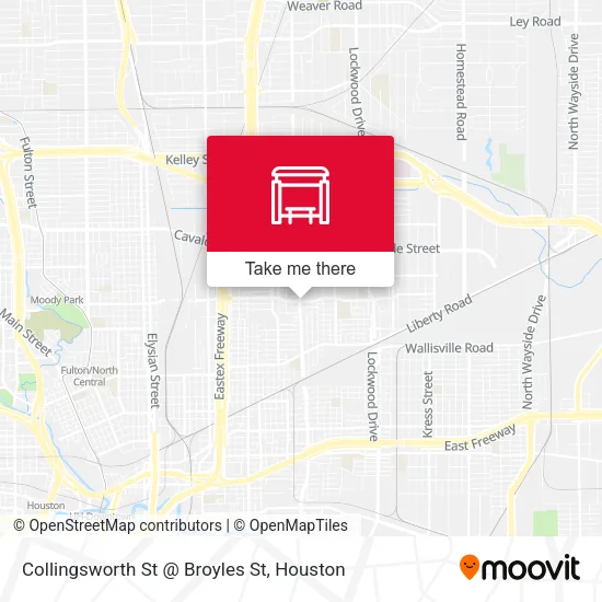 Collingsworth St @ Broyles St map