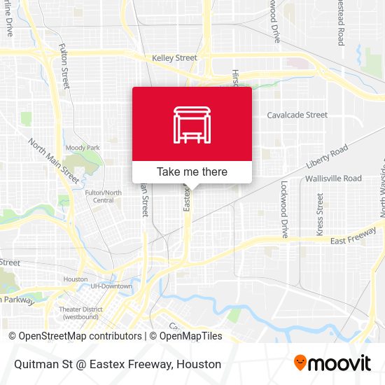 Quitman St @ Eastex Freeway map