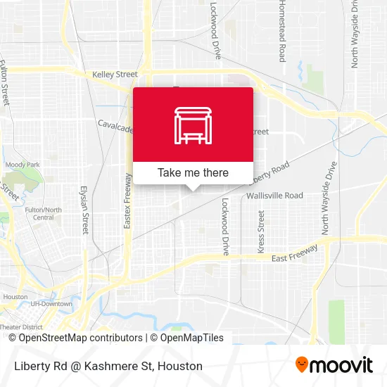Liberty Rd @ Kashmere St map