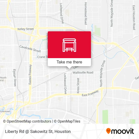 Mapa de Liberty Rd @ Sakowitz St