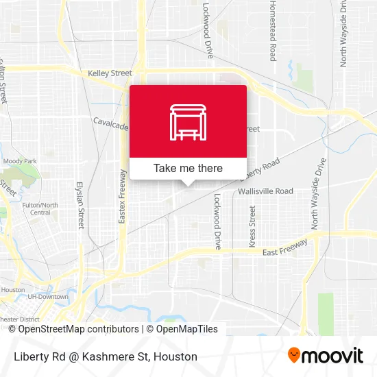 Liberty Rd @ Kashmere St map