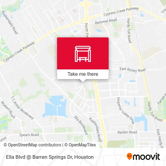 Ella Blvd @ Barren Springs Dr map