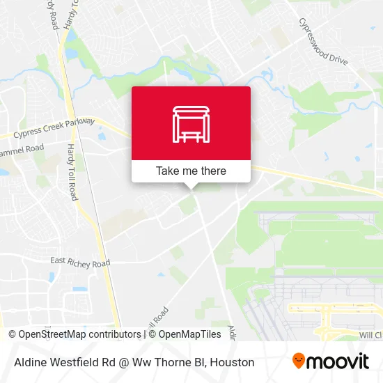 Mapa de Aldine Westfield Rd @ Ww  Thorne Bl