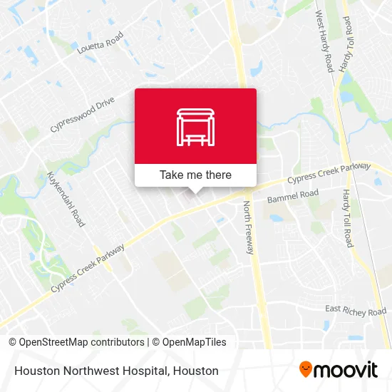 Houston Northwest Hospital map
