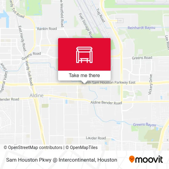Sam Houston Pkwy @ Intercontinental map