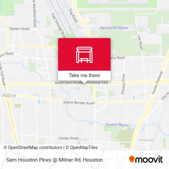 Sam Houston Pkwy @ Milner Rd map