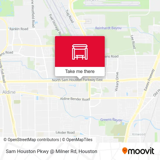 Sam Houston Pkwy @ Milner Rd map