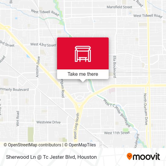 Sherwood Ln @ Tc Jester Blvd map