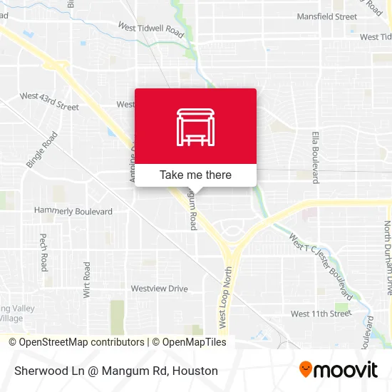 Mapa de Sherwood Ln @ Mangum Rd