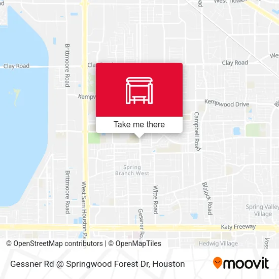 Gessner Rd @ Springwood Forest Dr map