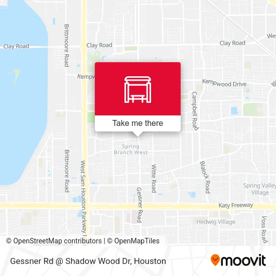 Gessner Rd @ Shadow Wood Dr map