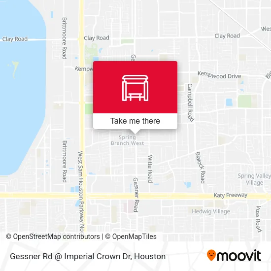 Gessner Rd @ Imperial Crown Dr map