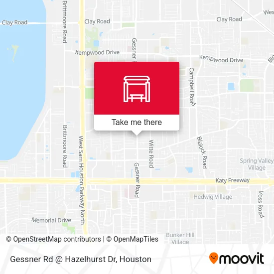 Gessner Rd @ Hazelhurst Dr map