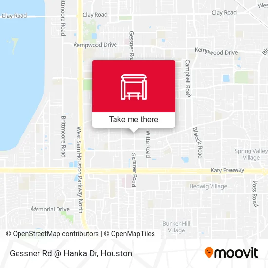 Gessner Rd @ Hanka Dr map