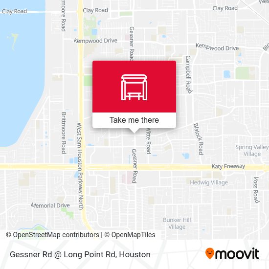 Gessner Rd @ Long Point Rd map