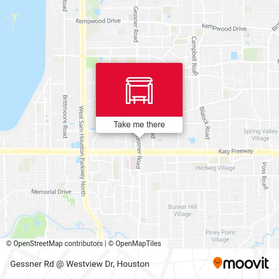 Gessner Rd @ Westview Dr map