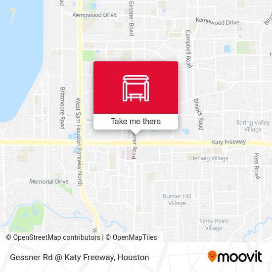 Gessner Rd @ Katy Freeway map