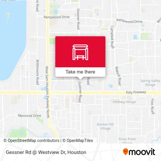 Gessner Rd @ Westview Dr map