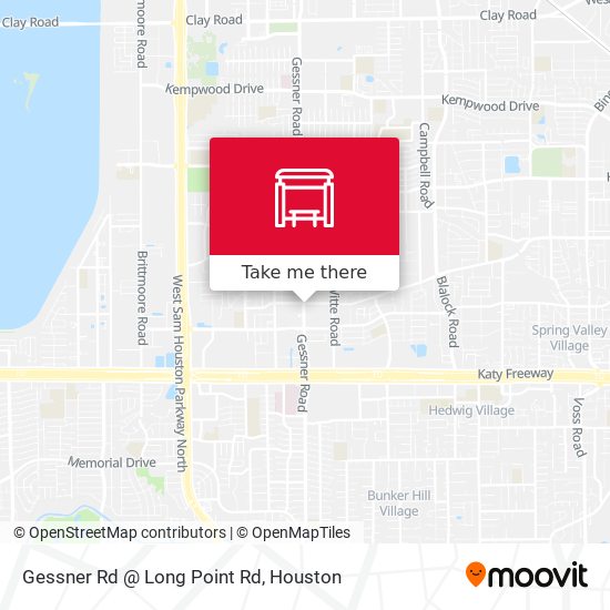 Gessner Rd @ Long Point Rd map