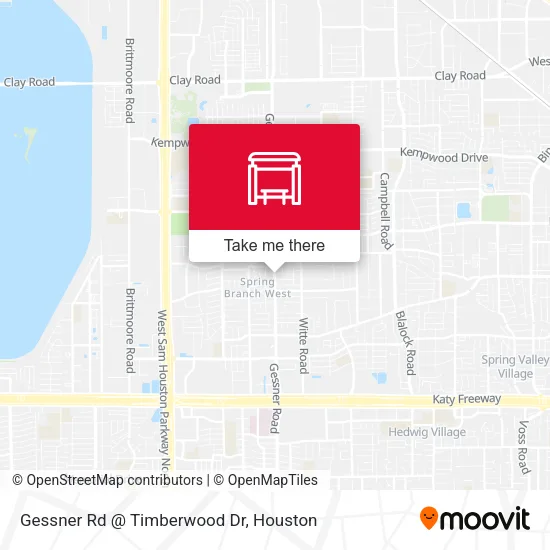 Gessner Rd @ Timberwood Dr map