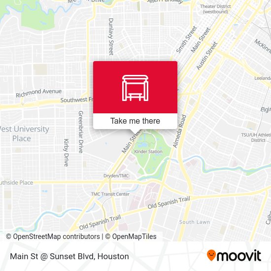 Main St @ Sunset Blvd map
