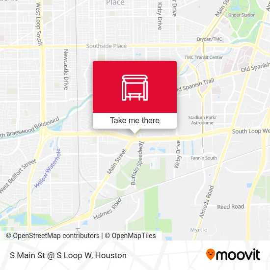 S Main St @ S Loop W map