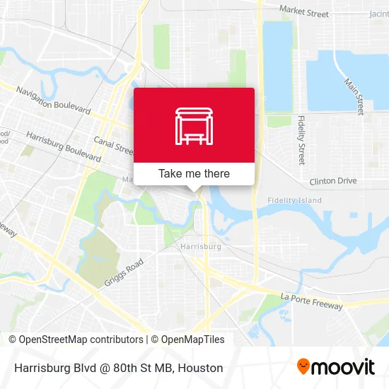 Harrisburg Blvd @ 80th St MB map