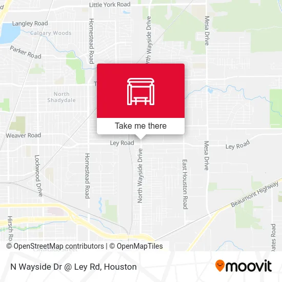 N Wayside Dr @ Ley Rd map