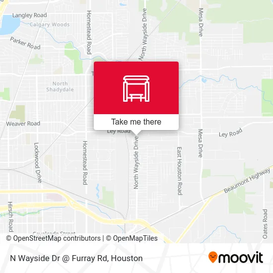Mapa de N Wayside Dr @ Furray Rd