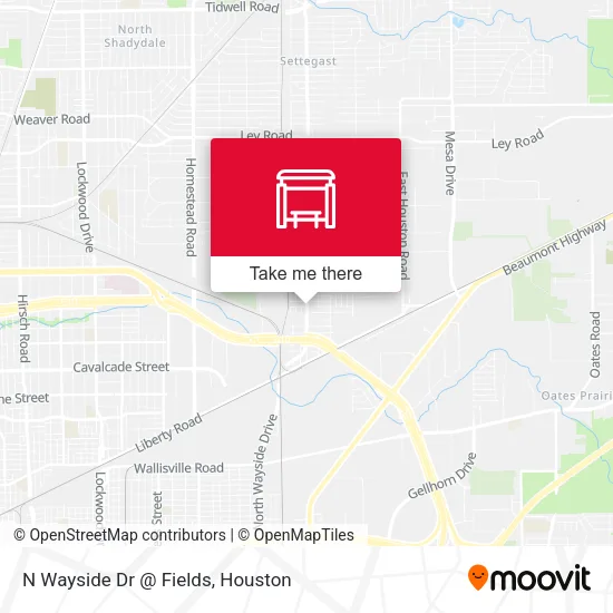 N Wayside Dr @ Fields map