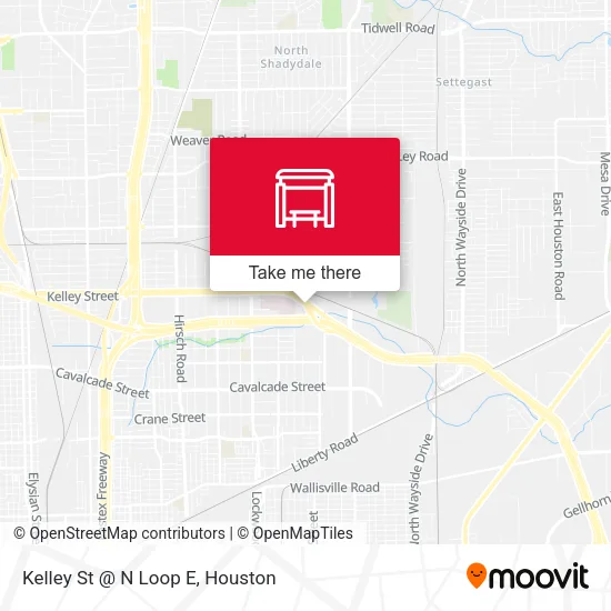 Kelley St @ N Loop E map